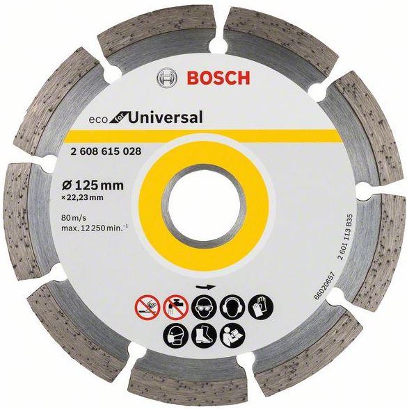 Bosch Diamond Cutting Disc Eco For Universal 125x22.23x2.0x7mm 2608615028