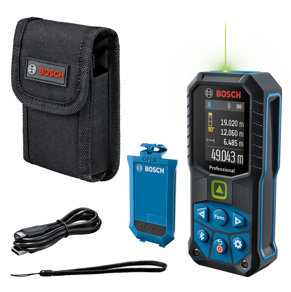 Bosch GLM 50 27 CG Laser Measure with 2 x battery (AA). protective acc 0601072U01