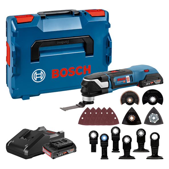 Bosch GOP 18V-28 Cordless Multi-Cutter 2 x 2.0ah L-Boxx 06018B6074