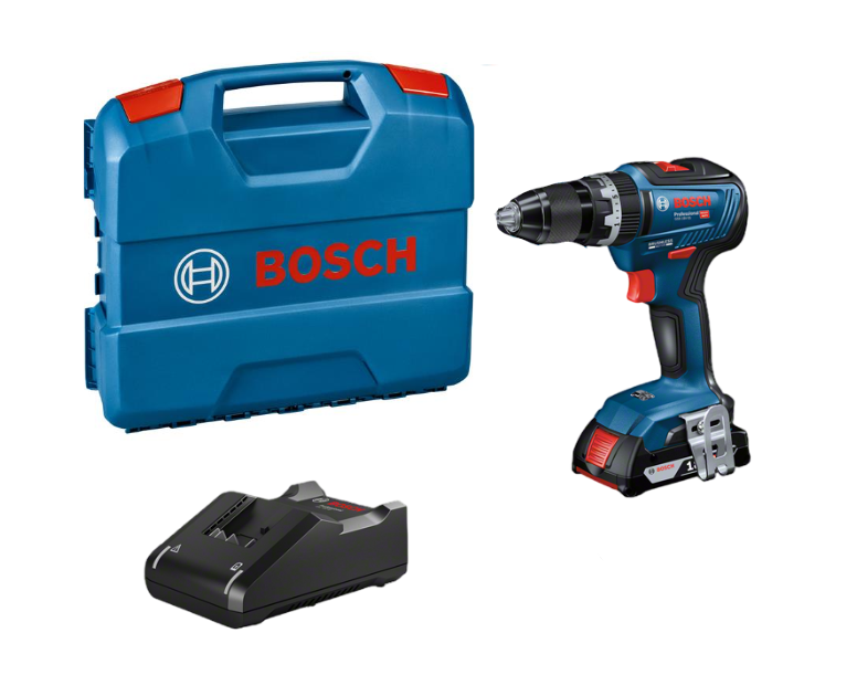 Bosch Professional GSB 18V-55 Combi Drill 1 x 2.0ah Battery L-Case 06019H5212