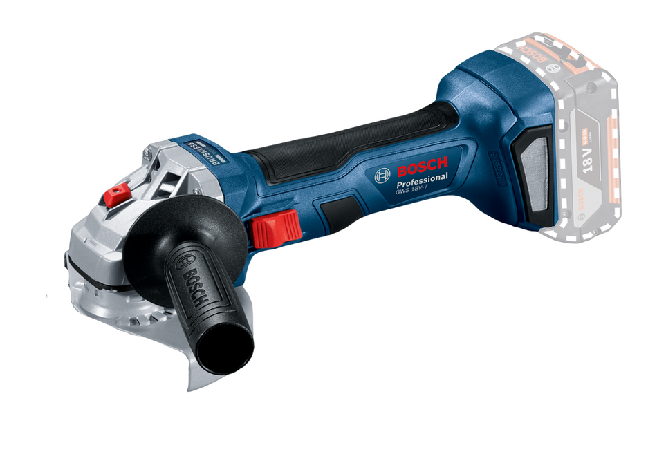 Bosch Professional GWS 18V 7 Cordless Angle Grinder In Carton 06019H9001