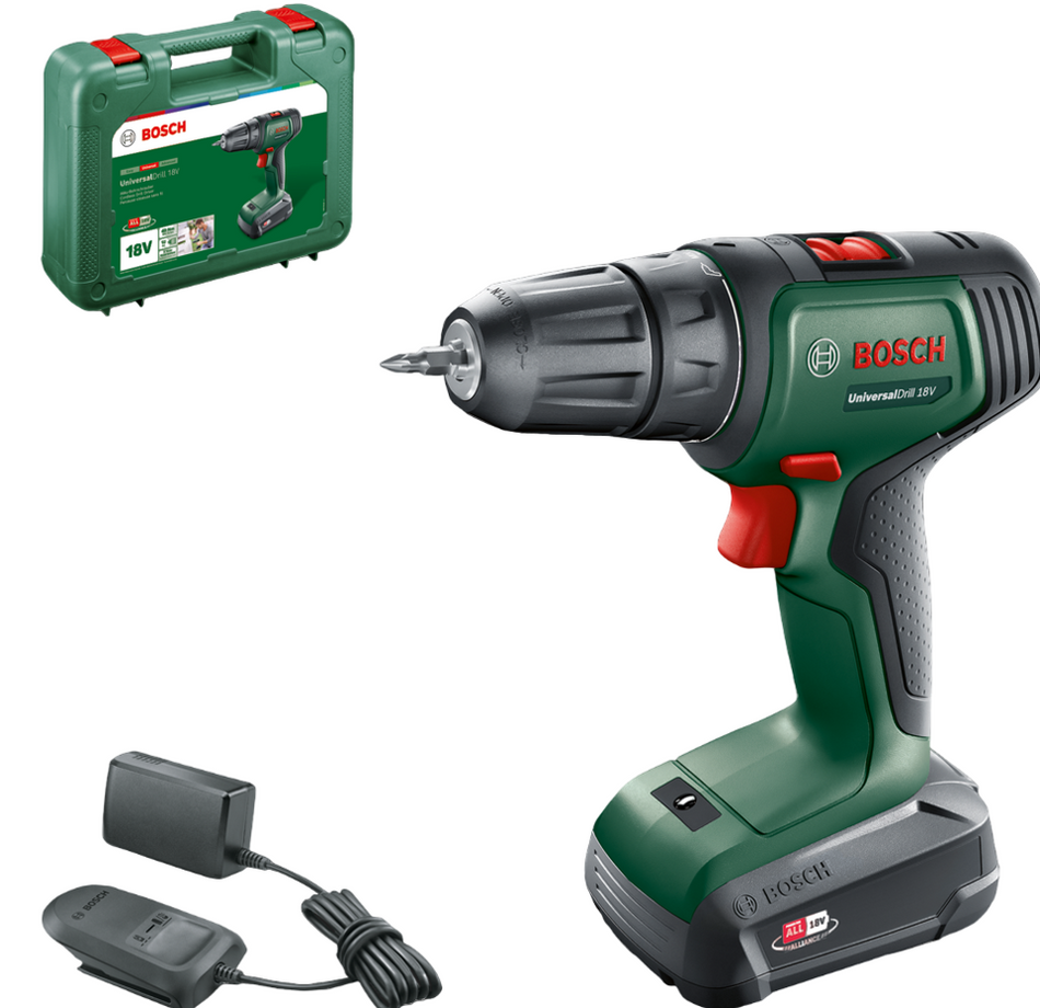 Bosch E-STOCK UniversalDrill 18V Cordless Drill Driver E-STOCK 06039D4070930