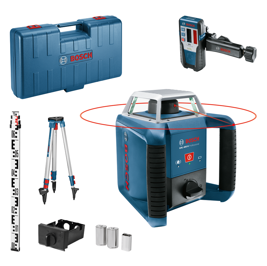 Bosch E-STOCK GRL 400 H + LR1 Professional Rotary Laser Set E-STOCK 06159940JY930