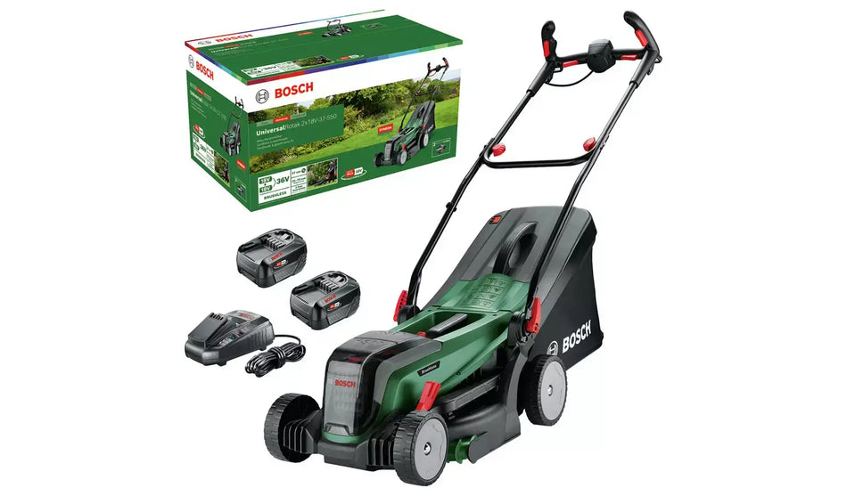 Bosch UniversalRotak 2x18V-37-550 (2x4.0Ah) Cordless Lawn Mower 06008B9E70