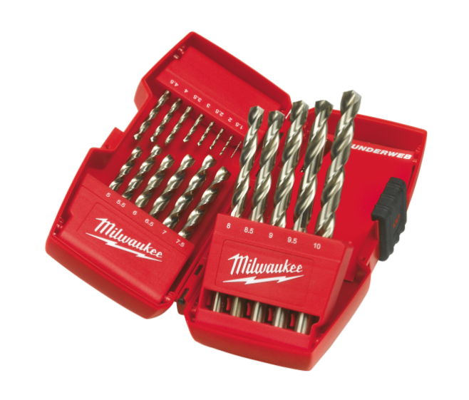 Milwaukee 4932352374 19 Piece Drll Bit Set HSS-G 1-10mm