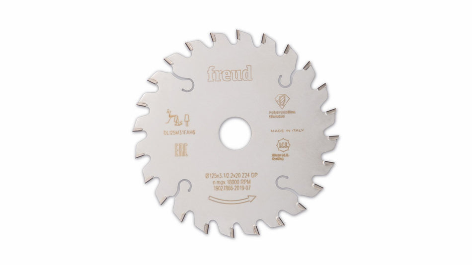 Freud F03FS09619 Multi-Material Circular Saw Blade 125mm x 20mm x 3.9mm x 24T