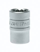 Teng Tools M120517 C 17MM 1 2" Drive 12 Point Regular Metric Socket