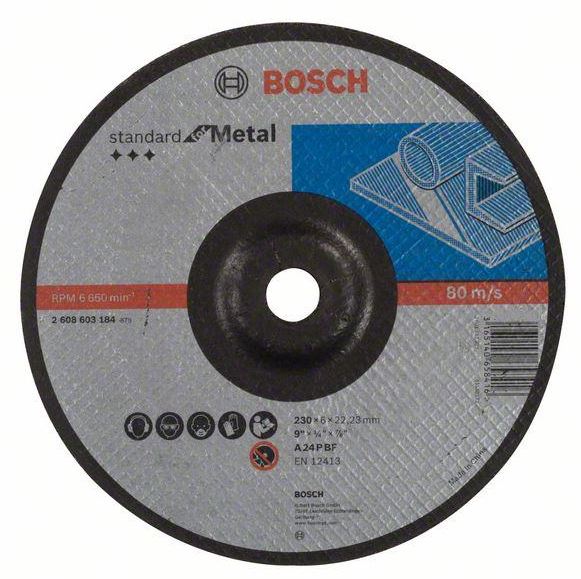 Bosch Metal Grinding Disc A 24 T BF 230x6x22.23mm 2608603184