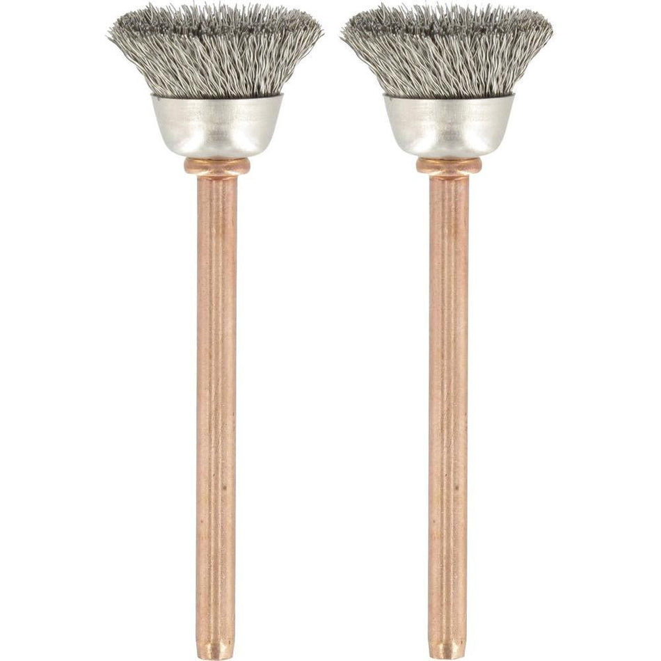 Dremel 531 2x 13mm Stainless Steel Cup Shape Cleaning Brush 26150531JA