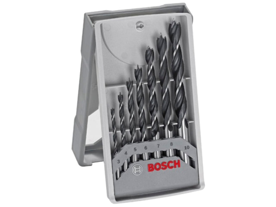 Bosch 7 Piece Brad Point Wood Drill Bit Set 2607017034