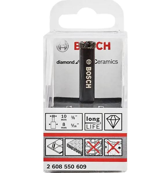 Bosch Professional Diamond wet drill bits Hard Ceramics 10x35 mm 2608550609