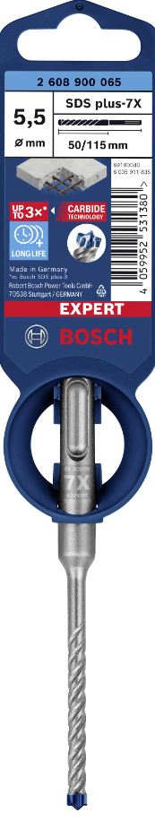 Bosch Expert SDS Plus-7x Hammer Drill Bit 5.5x50x115mm 1PCE 2608900065