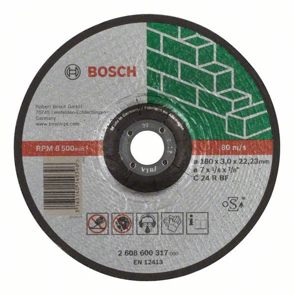 Bosch Expert for Stone cutting disc with depressed centre C 24 R BF. 180 mm. 3.0 mm 2608600317