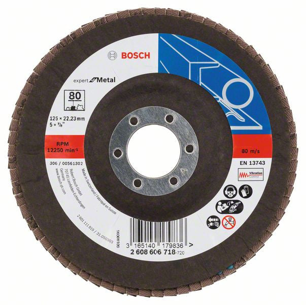 Bosch Flap disc 125 mm. 22.23 mm. 80 2608606718