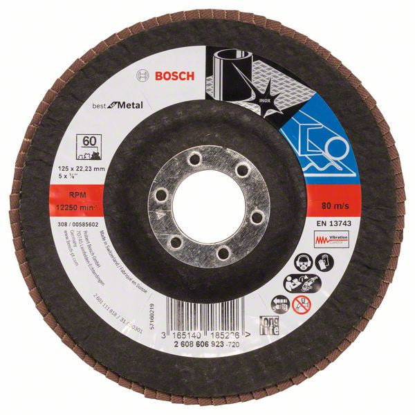 Bosch Flap disc 125 mm. 22.23 mm. 60 2608606923