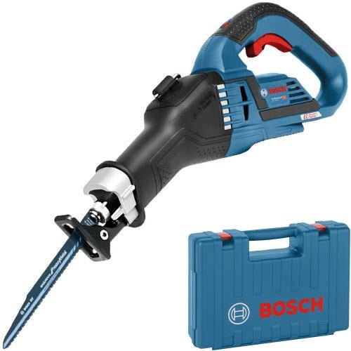 Bosch GSA 18 V-32 18v Brushless Reciprocating Saw Bare Unit +Saw Blades in Carry Case - 06016A8109