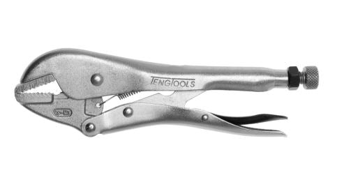 Teng Tools 401-10F 10" Plated, Serrated & Flat Power Grip Pliers