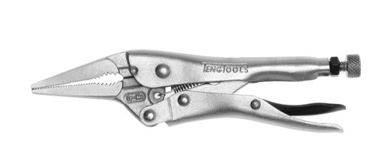 Teng Tools 404-6 6" Plated Long Nose Power Grip Pliers