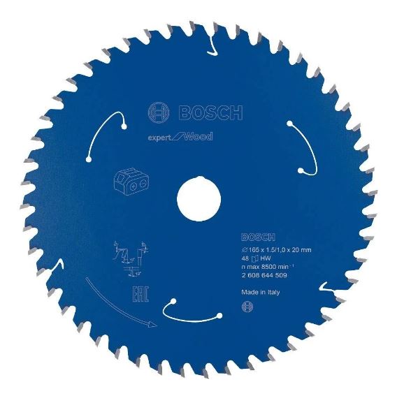Bosch Circular Saw Blade Expert for Wood, 165x20x1.5mm, 48T 2608644509