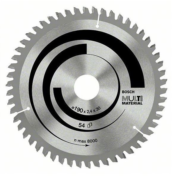 Bosch 165x30x2.4mmX45T Multi Material Circular Saw Blade 2608640519