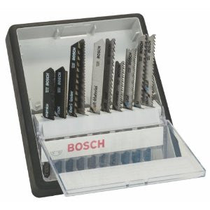 Bosch 10-piece Robust Line jigsaw blade set Top Expert T-shank 2607010574