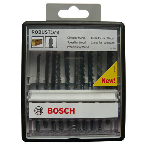 Bosch Robustline 10 pc wood jigsaw blade set 2607010540