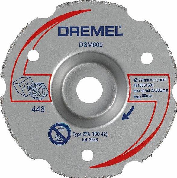 Dremel DSM20 Multipurpose Carbide Flush Cutting Wheel (DSM600) 2615S600JB