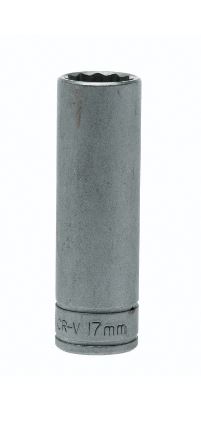 Teng Tools M120617 C 17MM 1 2" Drive 12 Point Deep Metric Socket