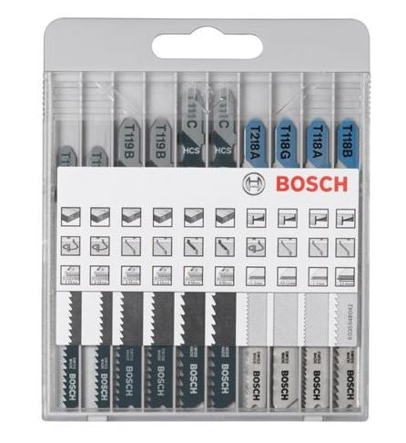 Bosch X-ProLine 10pc Wood and Metal Jigsaw 2607010630