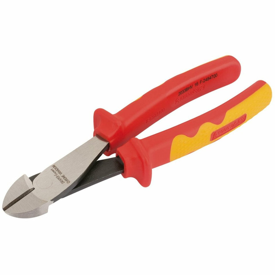 Draper 69181 VDE Approved Fully Insulated High Leverage Diagonal Side Cutter. 200mm