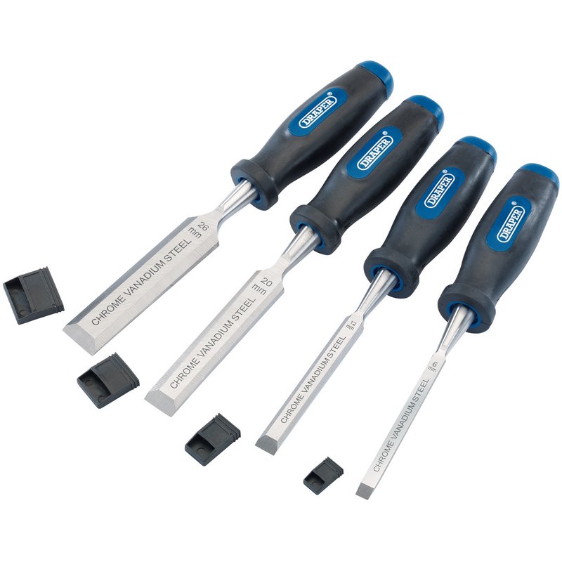 Draper Bevel Edge Wood Chisel Set (4 Piece) DRA 83351