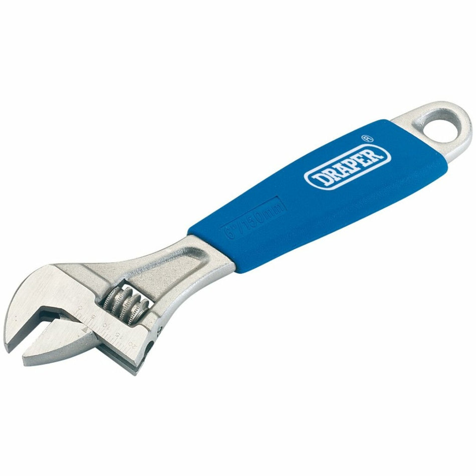 Draper 88601 Soft Grip Adjustable Wrench. 150mm