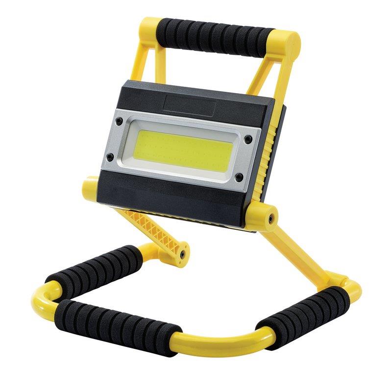 Draper 99707 COB LED Rechargeable Folding Worklight And Power Bank. 3.7V. 20W. 750 1.500 Lumens