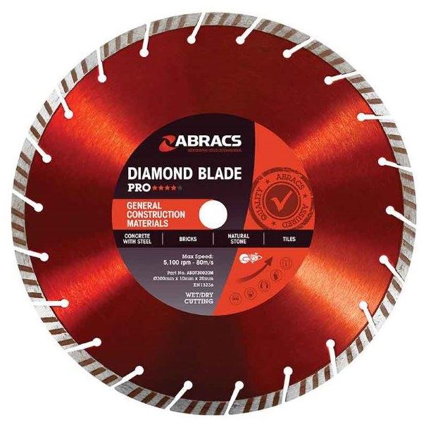 Abracs Turbo Diamond Blade 350x10x25.4mm ABR-ABDT350M