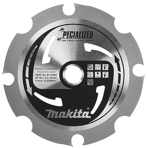 Makita B 22997 TCT Circular Saw Blade 165x20x1.4mm. 4T