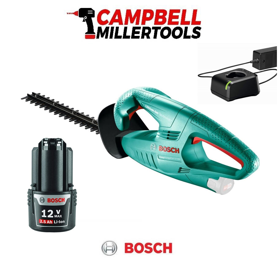 Bosch EasyHedgeCut 12-35 Cordless Hedge Trimmer 1 x 2.5Ah + GAL 12V-20 - 0600849B72