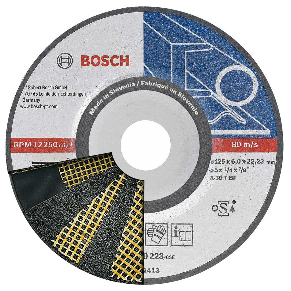 Bosch Metal Grinding Disc with Depressed Centre 125mm - 2608600223