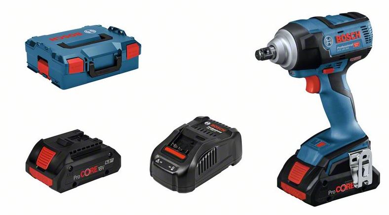 Bosch GDS 18V-300 Cordless Impact Wrench (2x ProCORE 4.0Ah, GAL 18V-40, L-BOXX) 06019D8270