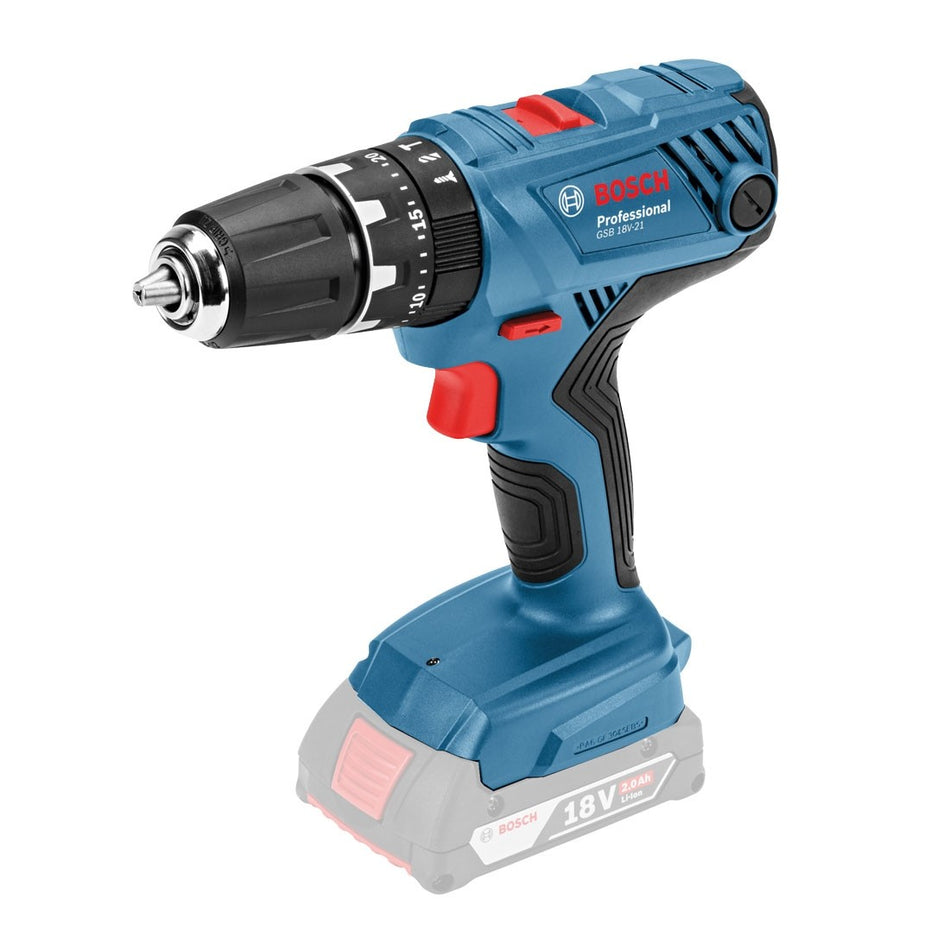 Bosch GSB 18 V 21 Combi Drill (1x 5Ah. AL 1820 & L BOXX) 0615990K8N