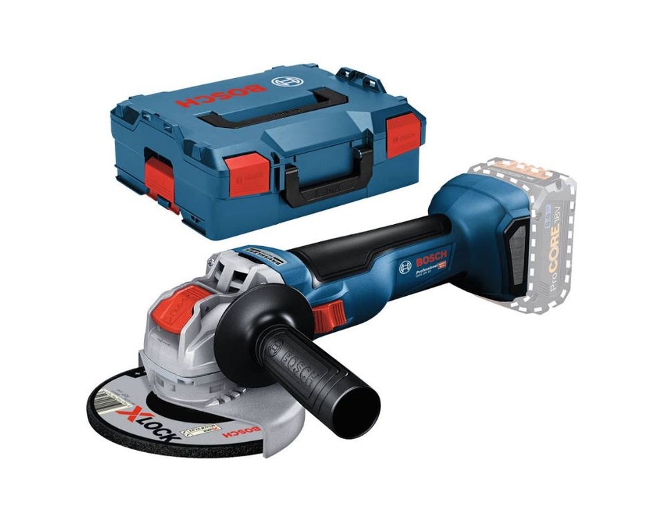 Bosch GWX 18V 10 125mm Angle Grinder (Bare) in L BOXX 06017B0101