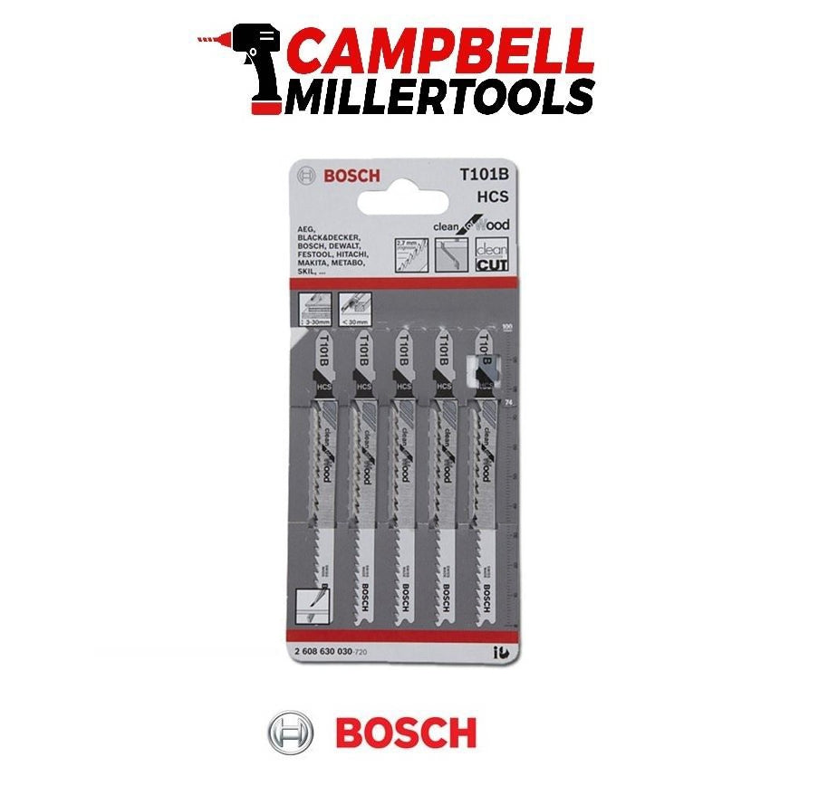 Bosch T101B Jig Saw Wood 5 Pack - 2608630030