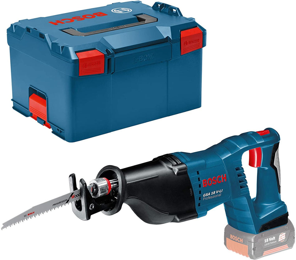 Bosch GSA 18 V-LI Li-Ion Cordless Reciprocating Saw Bare Unit in L-BOXX - 060164J007