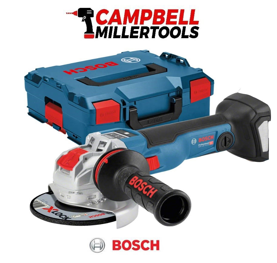 Bosch GWX 18 V-10 SC 125mm Cordless X Lock Angle Grinder in LBOXX - 06017B0400