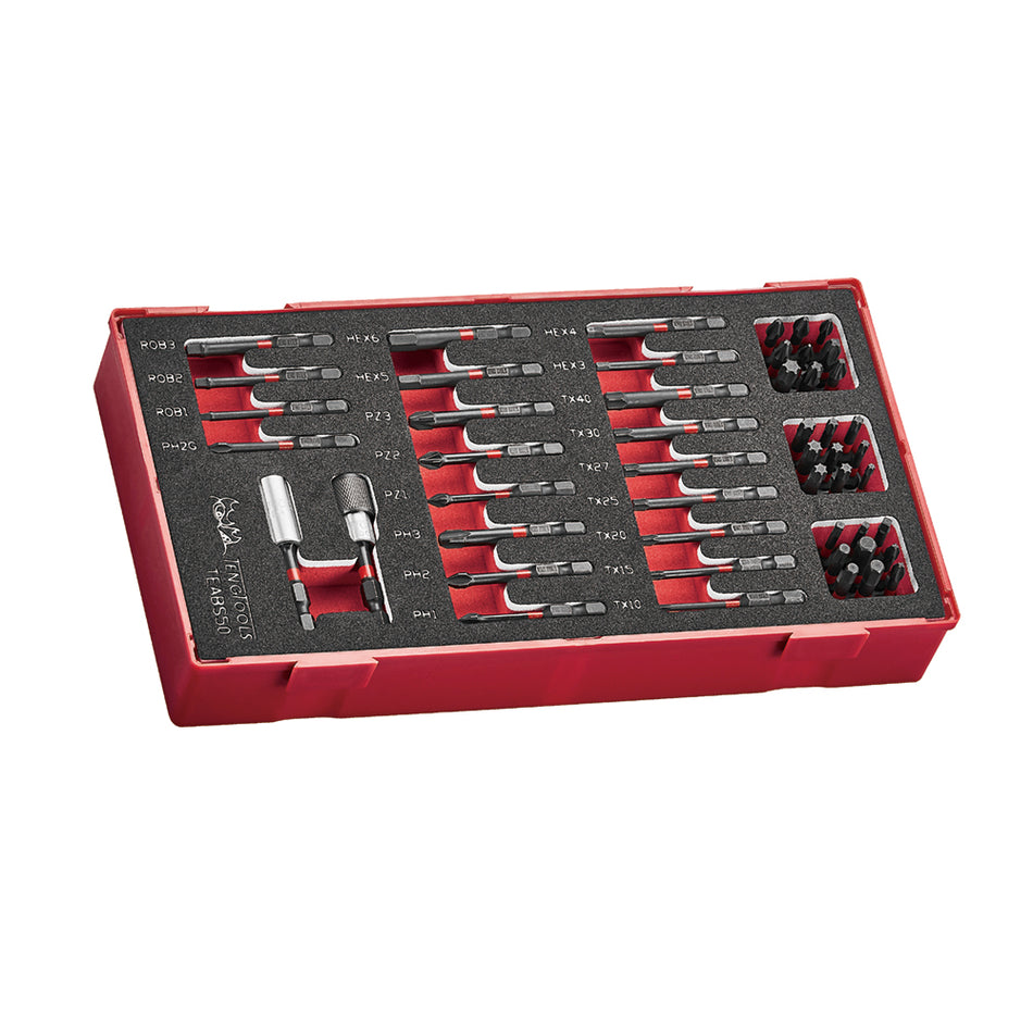 Teng Tools TEABS50 Bits Set Impact 50 Pieces