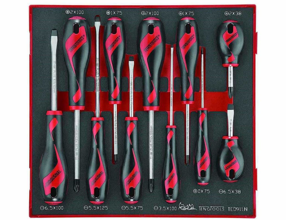 Teng TED911N 11PCE EVA Screwdriver Set TEN TED911N