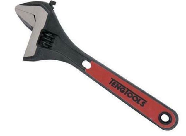 Teng Tools 4003IQ 8" Adjustable Wrench With BI-Material Grip