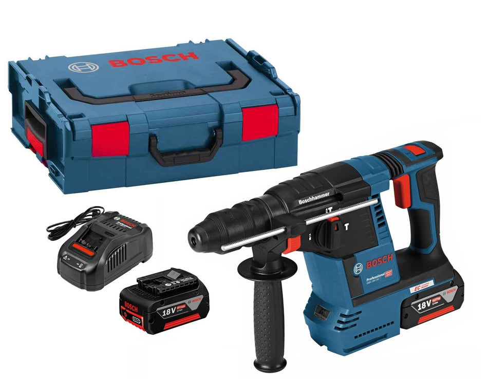 Bosch GBH 18 V 26 SDS+ Brushless Rotary Hammer Drill 2 x 6.3Ah + L BOXX 0611909078