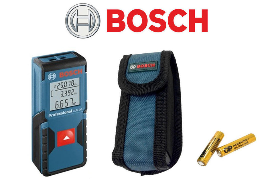 Bosch GLM 30 Laser Rangefinder 0.15 - 30 Metre Range - 0601072570