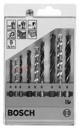 Bosch 9 Piece Mixed Drill Bit Set 2607018368